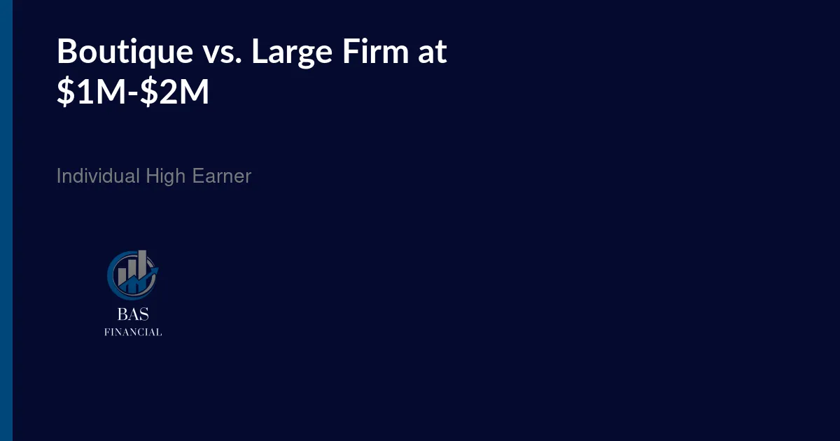 An independent wealth advisor meeting one-on-one with a client to compare firm options.