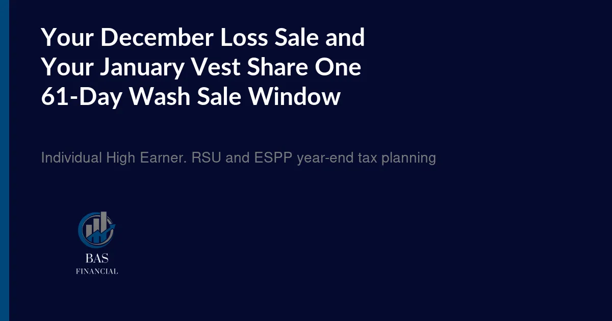 A San Diego technology employee comparing a December brokerage statement against a vesting schedule that runs into January