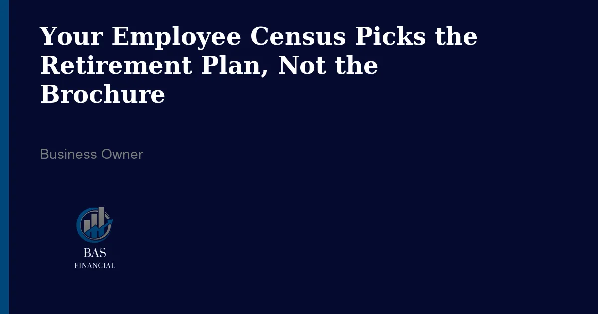 An employee census and payroll file open on a desk before a retirement-plan vendor call