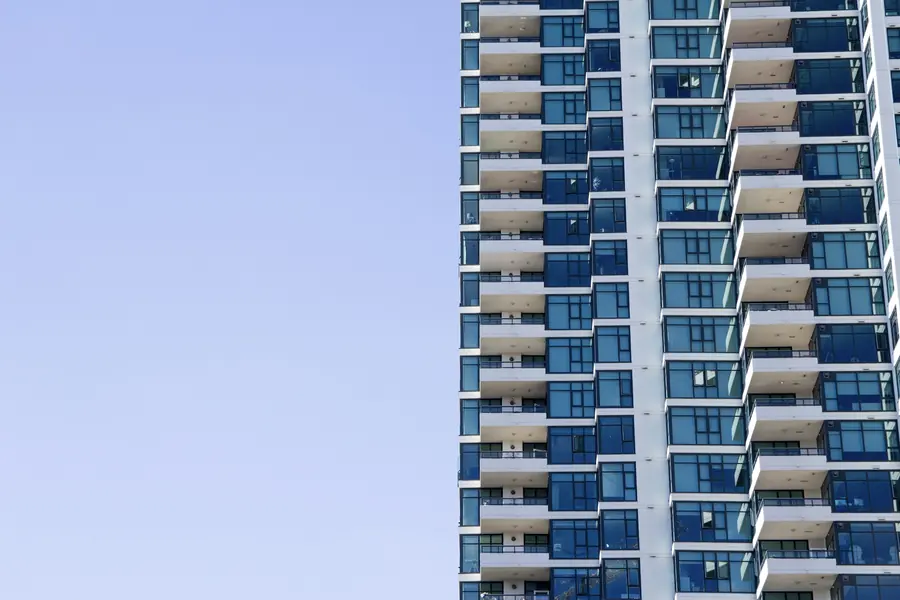 Glass facade of an office building in San Diego