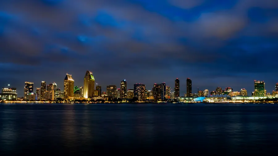 San Diego skyline at dusk